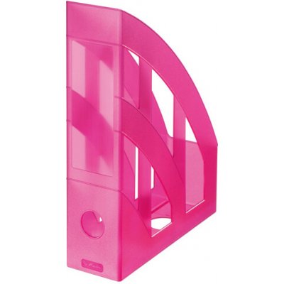 HERLITZ Stojan na časopisy - Classic růžový - transparent. – Hledejceny.cz