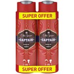 Old Spice Captain sprchový gel 2 x 400 ml dárková sada – Sleviste.cz