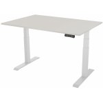 DELSO Výškově nastavitelný stůl PROJUSTER 120 x 60 cm bílá / světle šedá – Zboží Dáma