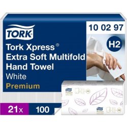 Tork Xpress Multifold H2, 2 vrstvy, 2100 ks 100297
