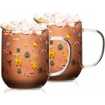 4Home Skleněný hrnek Hot&Cool Christmas time 2 x 350 ml – Hledejceny.cz