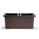 Samozavlažovací truhlík Berberis UNO 40x40x35 cm čokoláda – Zboží Dáma