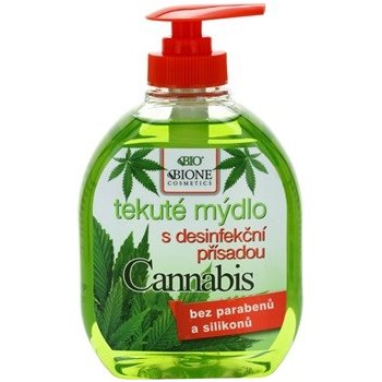 Bione Cosmetics Cannabis tekuté mýdlo s desinfekční přísadou 300 ml