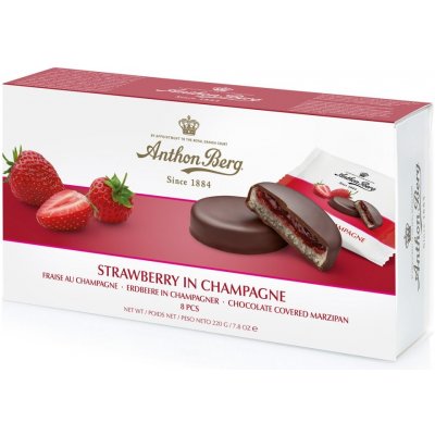 Anthon Berg Strawberry In Sparkling Wine 220 g – Zboží Mobilmania