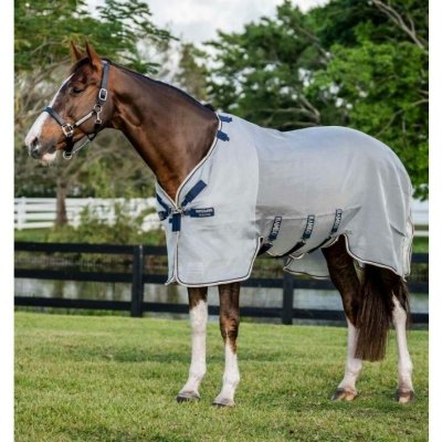Horseware Deka proti hmyzu Rambo Protector silver navy white & beige – Hledejceny.cz