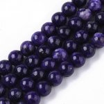 Přírodní čaroit - korálky, fialové, 6 mm – Hledejceny.cz