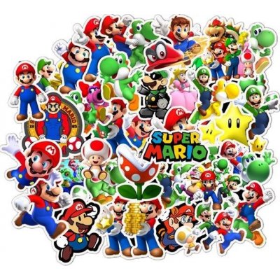 Sada samolepek Automotive Decals and Stickers 50 ks Samolepky na notebook pro notebook Skateboard – Zboží Dáma