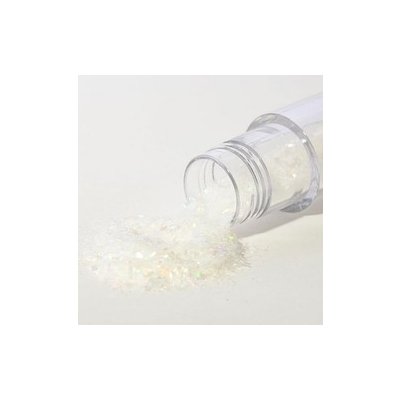 Jedlá dekorace - Magické duhové třpytky - BÍLÉ / WHITE CRYSTAL – Zboží Mobilmania