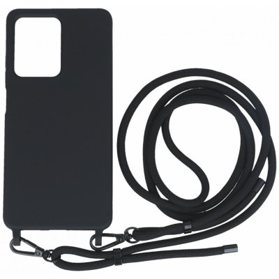 TopQ Simple Xiaomi Redmi Note 12 Pro 5G černé se šňůrkou – Zboží Mobilmania