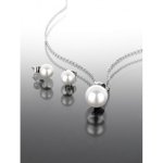 Prosperk Sada z oceli náušnice a řetízek s perličkou S0777 – Zbozi.Blesk.cz