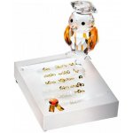 Preciosa Skleněná figurka Dárek k promoci, sova z českého křišťálu Preciosa 1324 80 – Hledejceny.cz
