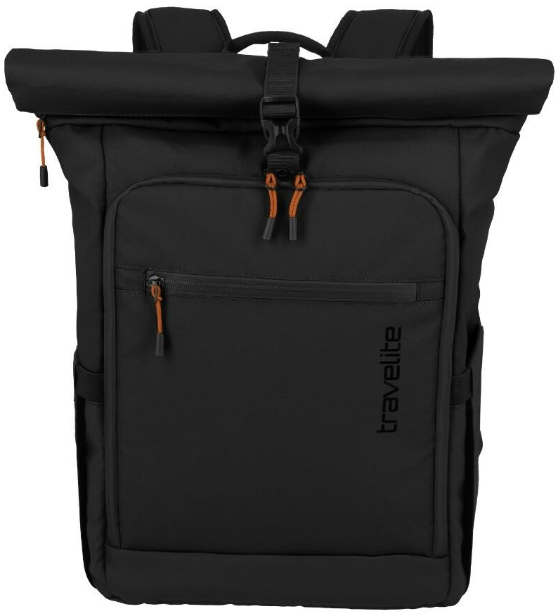Travelite Briize Backpack M Roll-Up Black 24 l
