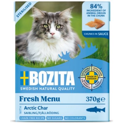 Bozita Cat Sterilised kousky v omáčce s rybou Siven arktický 370 g – Zbozi.Blesk.cz