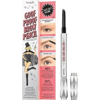 Benefit Tužka na obočí Goof Proof Brow Eyebrow Pencil 02 Light 0,34 g – Zboží Dáma