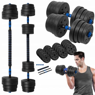 Rebel Bitumenové činky nastavitelné 2 x 15 kg – Zboží Dáma