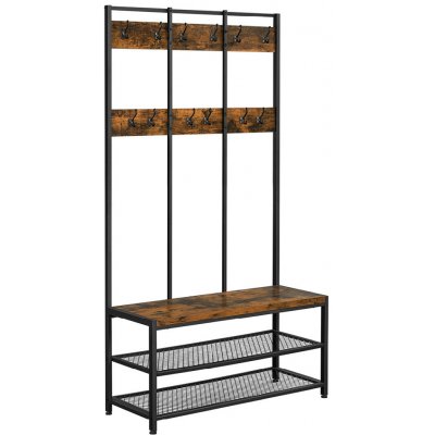 Vasagle Stojan na kabáty 100 x 40 x 184 cm černý – Zboží Dáma