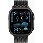 Apple Watch Ultra 2 49mm černý titan s černým titanovým milánským tahem M MX5U3CS/A – Zboží Živě