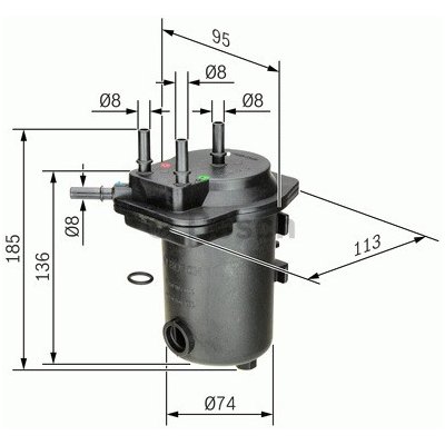 Palivový filtr Bosch 0 450 907 009