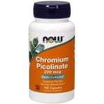 NOW Foods Chromium Picolinate 200 mcg 100 rostlinných kapslí – Hledejceny.cz