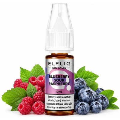 Elfliq Salt Blueberry Sour Raspberry 10 ml 10 mg – Hledejceny.cz