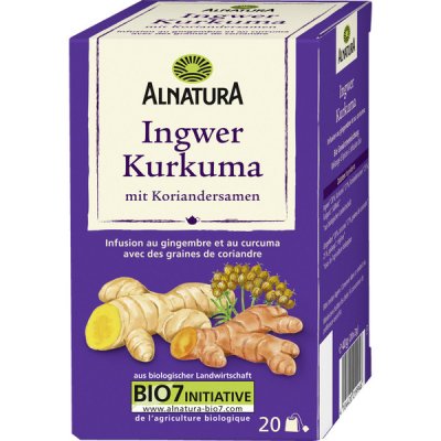 Alnatura Bio čaj se zázvorem a kurkumou 20 ks 40 g