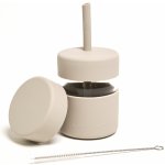 Kactus Neon Dětská sklenice s brčkem šedá NKG0802 230 ml – Zboží Dáma