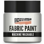 Metalická barva na textil PENTART 50 ml perleťová bílá – Sleviste.cz