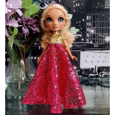 Lovedolls Rainbow High Malinové šaty – Zboží Mobilmania