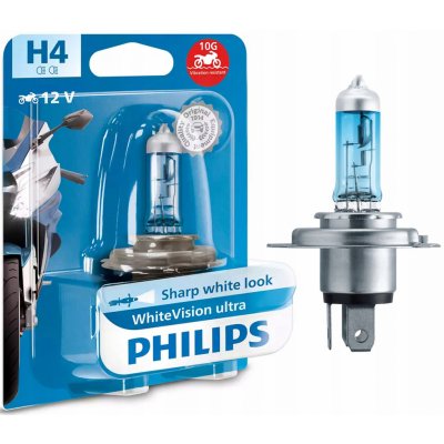 Philips WhiteVision Ultra H4 P43t 12V 60/55W – Hledejceny.cz