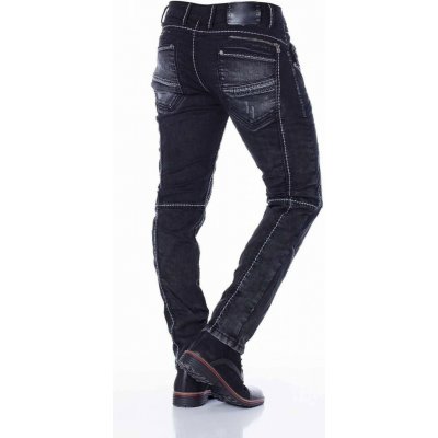 kalhoty pánská CD288 BLACK jenas džíny regular fit černá – Zboží Mobilmania