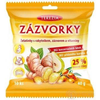 ZÁZVORKY želatinky s rakytníkem zázvorem a vit 40 g