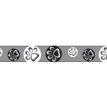 Red Dingo obojek Paw Impressions – Zboží Dáma