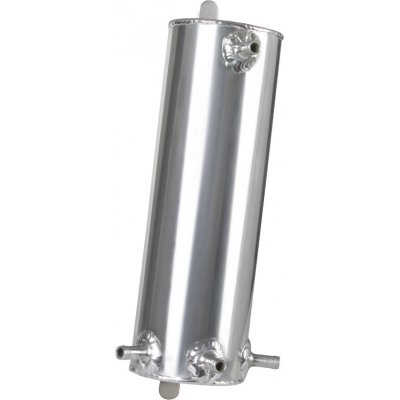 Hliníková vyrovnávací palivová nádrž (surge tank) 1 litr, napojení na výstupy: 4x hadice 9,5 mm – Zbozi.Blesk.cz