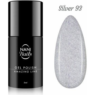 NANI Gel lak Amazing line Silver 5 ml – Zboží Dáma