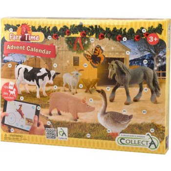 MAC TOYS Kalendář adventní farma a koně interaktivní 40x30cm