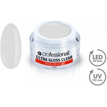 Professionail UV gel JEDNOFÁZOVÝ ULTRA FINISH GEL Čirá 15 ml