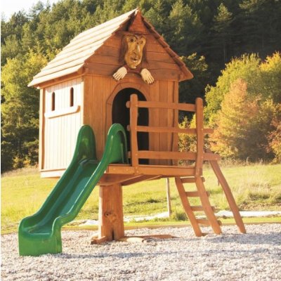 Playground System domek na kuří nožce z akátu – Sleviste.cz