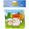 Hračka do vody Baby knížečka koupací 16x15cm zvířátka Happy World do vody plast pro miminko 222551