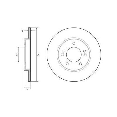 DELPHI Brzdový kotouč - 272 mm DF BG4949C – Sleviste.cz