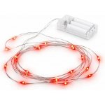 DecoLED DecoLED LED světelný řetěz na baterie červený 20 diod 2,3 m – Hledejceny.cz