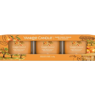 YANKEE CANDLE Farm Fresh Peach 3× 37 g – Zbozi.Blesk.cz