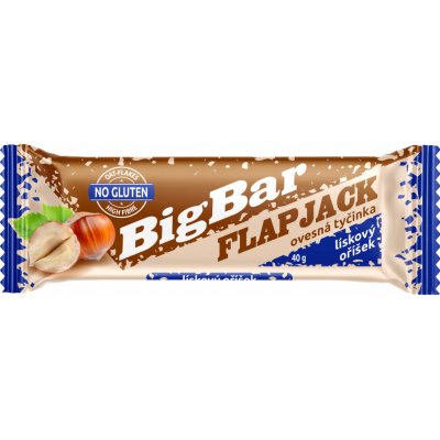 Flapjack ovesná tyčinka bez lepku lískový oříšek Big Bar 40 g – Zboží Mobilmania