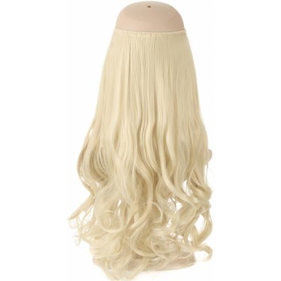 Girlshow Flip in halo příčesek vlnitý 60 cm - revoluce v prodloužení vlasů! - 613 (beach blond)