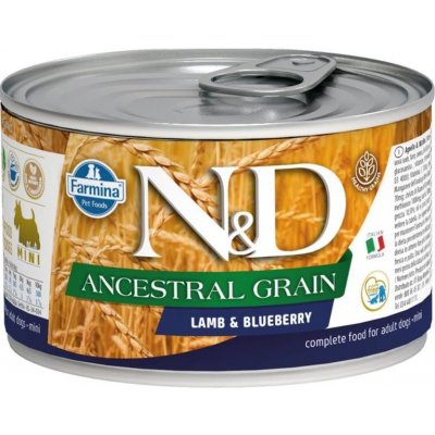 N&D Low Grain Dog Adult Lamb & Blueberry Mini 140 g – Zboží Mobilmania