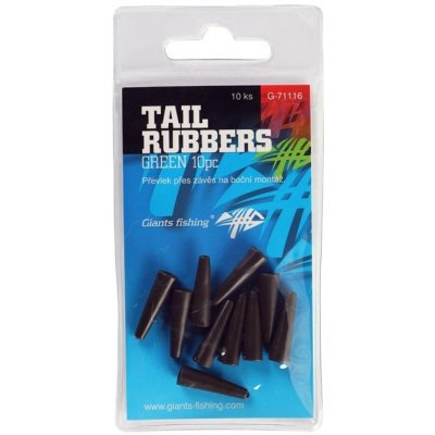 Giants Fishing Převlek na závěsku Tail Rubbers Green 10 ks – Zboží Dáma