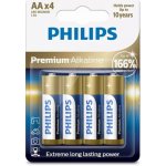 Philips Premium Alkaline AA 4ks LR6M4B/10 – Hledejceny.cz