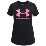 Under Armour UA sportstyle logo SS černá – Zboží Dáma