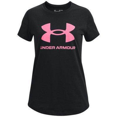 Under Armour UA sportstyle logo SS černá – Zboží Dáma