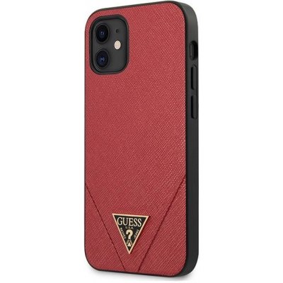 Pouzdro Guess iPhone 12 Mini red Saffiano