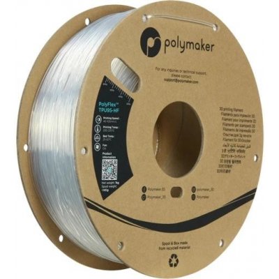Polymaker PolyFlex TPU95-HF transparentní 1,75 mm 1 kg – Zboží Živě
